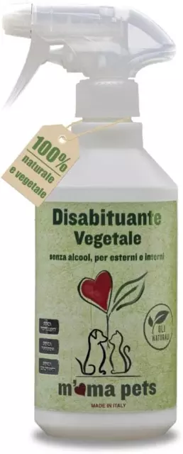 Repellente Disabituante Vegetale per Cani E Gatti, 500Ml, Spray anti Urina