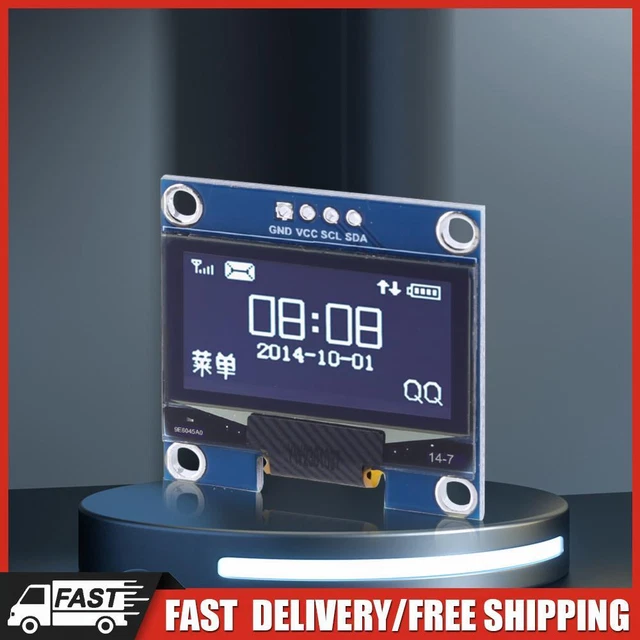 Modulo Schermo OLED 1.3" Con Encoder Rotativo EC11, Interfaccia IIC Per Arduino