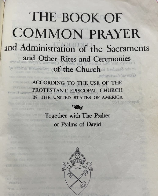 LARGE PRINT BOOK of Common Prayer BCP 1928 Leather 1953 Episcopal ...
