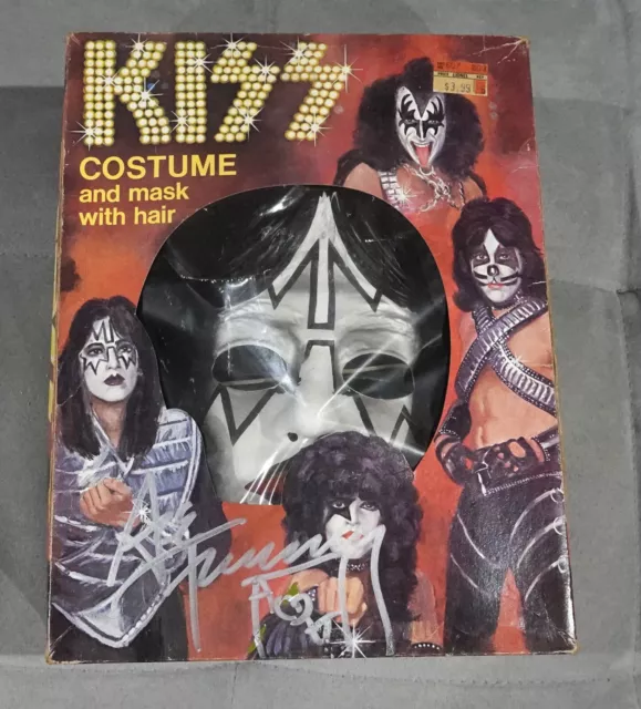Signed Autograph Kiss 1978 Ace Frehley Collegeville Halloween Costume Aucoin