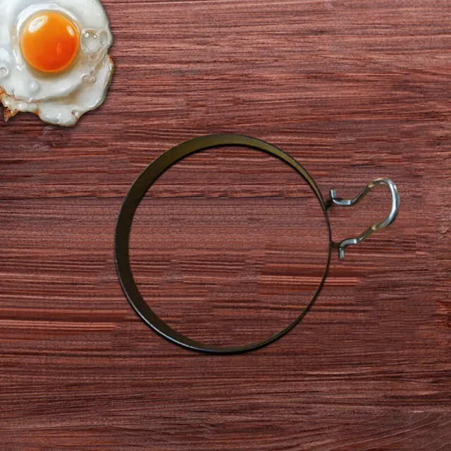 2 piezas anillo de huevos de acero inoxidable, redondo, para desayuno, hogar, herramienta de cocina BL