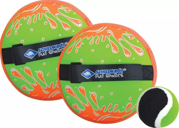 Schildkröt Funsports - NEOPREN KLETT BALL SET, grün/orange,