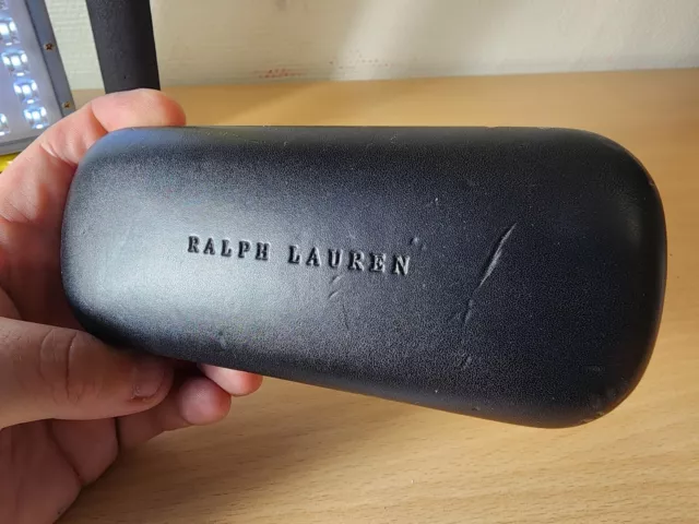 Boite de lunettes RALPH LAUREN, boite pour lunettes polo noire étui