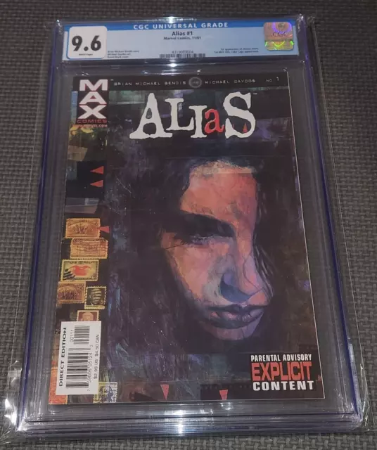 ALIAS #1 CGC 9.6 (2001) 1st Appearance Jessica Jones Marvel Comic Bendis MCU