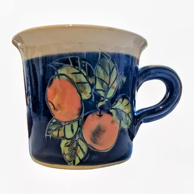 Bandon Pottery Red Apple Mug Vintage Handmade Irish Pottery Cup