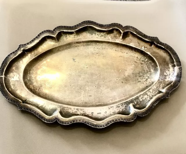 Plat argent Massif 18ème Siècle Ancienne Jurande