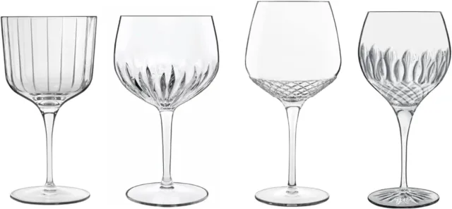 Luigi Bormioli New Mixed Gin Glass Set 4 Piece Set Cocktail Liquor Glassware