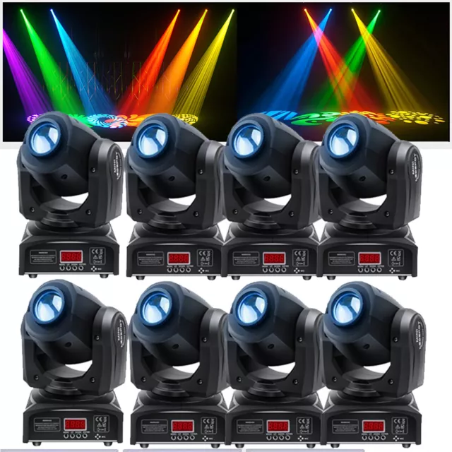 80W LED Moving Head Stage Light RGBW Gobo Spot Club Disco DJ Party Lighting DMX