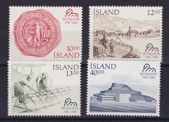 Iceland 1986 Sg 683-686 Bicentenary Of Reykjavik Set Mnh Cat £4.75