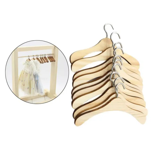 Wooden hangers for doll coat 15cm