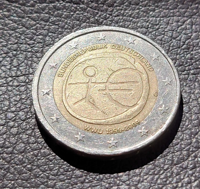 2 Euro Münze Wwu 1999 Bis 2009 österreich 2 EURO MÜNZE Strichmännchen G Serie WWU 1999-2009 absolute Fehlprägung