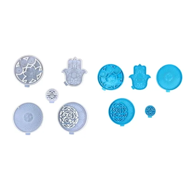Resin Pendant Molds Silicone Round Shape Coaster Mold Epoxy Resin Casting Mold
