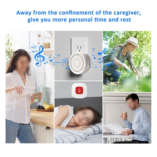 Tuya WiFi SOS pulsante allarme dispositivo portatile smart home con illuminazione a LED