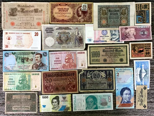 German Vintage Old Banknotes Lot World Paper Money L1