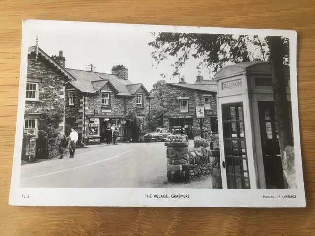 Grasmere: The Square & Shops - Nice Real Photo Postcard!