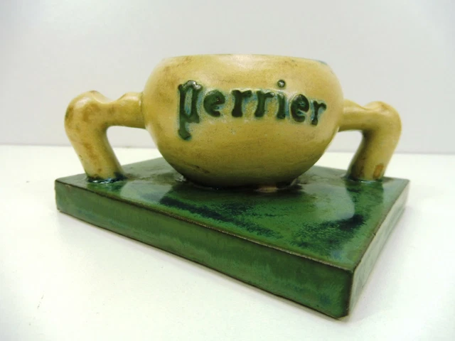 Ancien Cendrier Publicitaire Perrier Mi 20 Eme