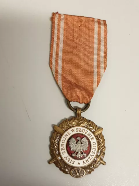 Orden, Abzeichen  Polen 2 WK Medaille Original