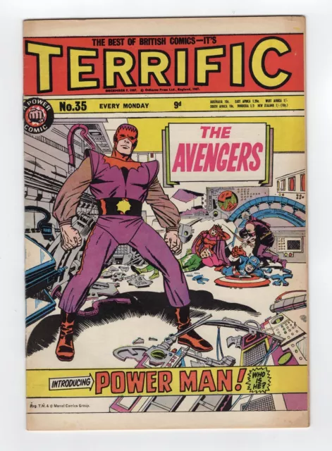 1965 Marvel Avengers #21 1St Appearance Of Power Man Kirby Cover Key Rare Uk