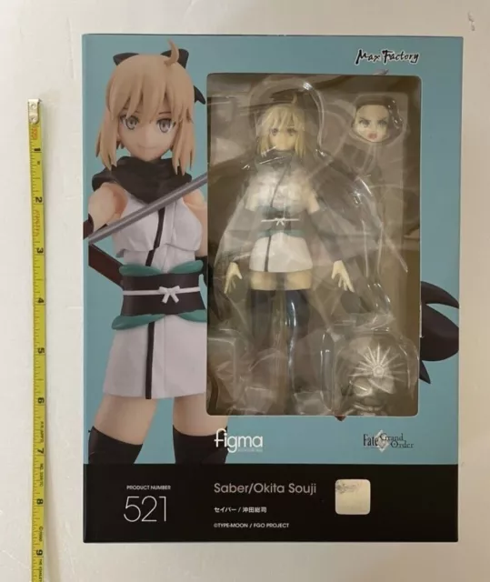 Figma Fate Grand Order Saber Okita Souji Figure Height 5.3 inch 521 Max Factory