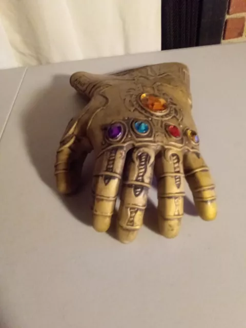 Thanos Infinity Gauntlet Latex Glove Cosplay War Marvel Avengers Adult Size Pre