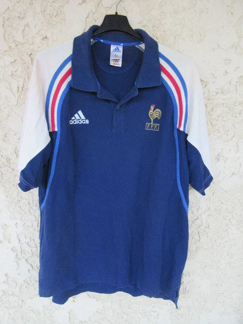 Maillot De Rugby Équipe De France Training Vintage Années 90 - Taille XL Porté - Occasion