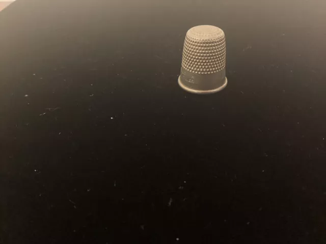 Solid Nickel Silver Thimble Size 1