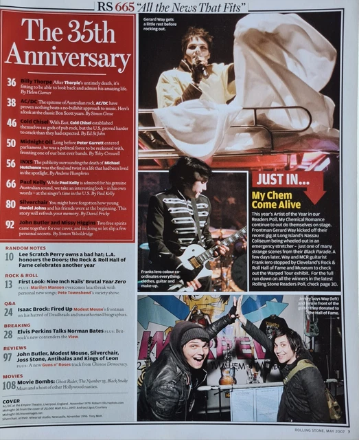 ACDC ROLLING STONE Magazine May 2007 Issue 665 - 35th Anniversary ...