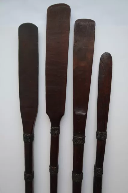 Nice old set of four Indonesian tribal spatula - stirring spoons - Sumba Timor 