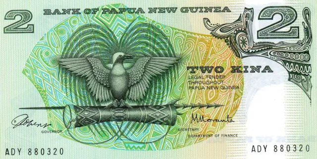 PAPUA NEW GUINEA 2 Kina 1981 P5a aUNC Banknote