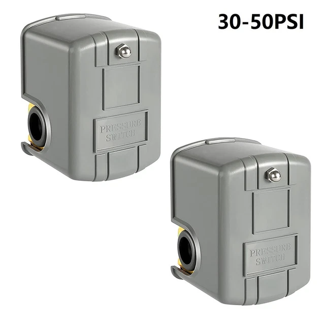 Pressostat Eau Réglable 30-50 PSI - 1/4" NPT, Pour Pompe De Puits, Marque Parts Dynasty