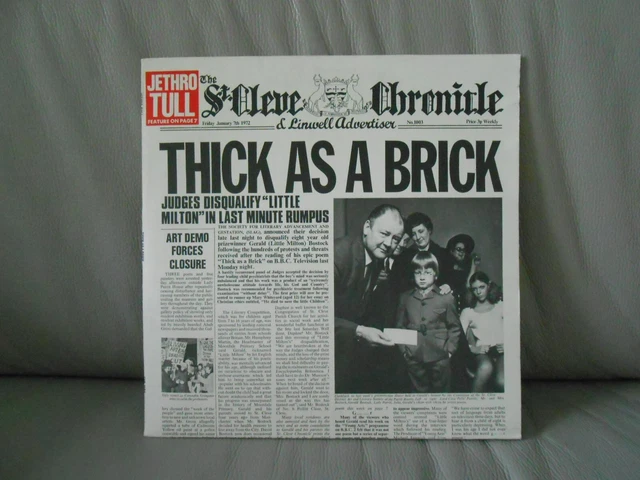 JETHRO TULL - THICK AS A BRICK - UK - 1st PRESS - NM £300.00 - PicClick UK