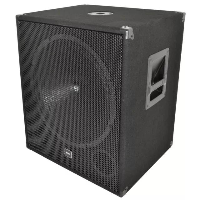 QTX Sound QT18SA Active Powered Subwoofer 1000W DJ Disco Sub XLR Bass Sub