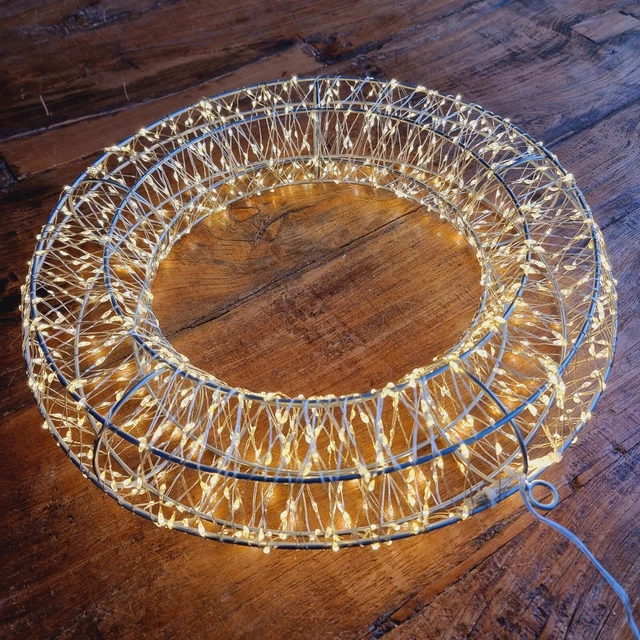 XXL LED Lichtkranz 38cm 960 Micro LEDs Weihnachten Deko 500cm Z. Lichterketten 3