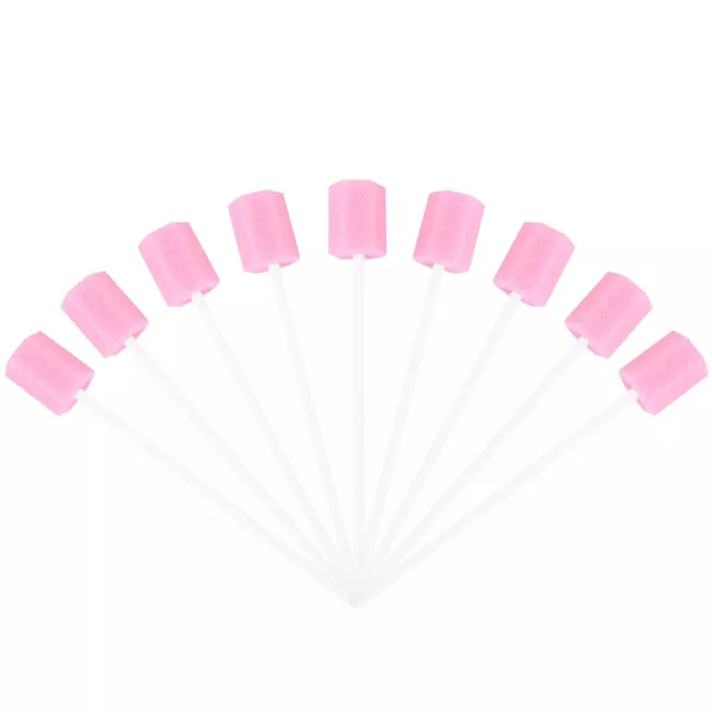 100PCS Dental Sponge Swabsticks Oral Swabs Unflavored& Oral Swabs Dental Swabs
