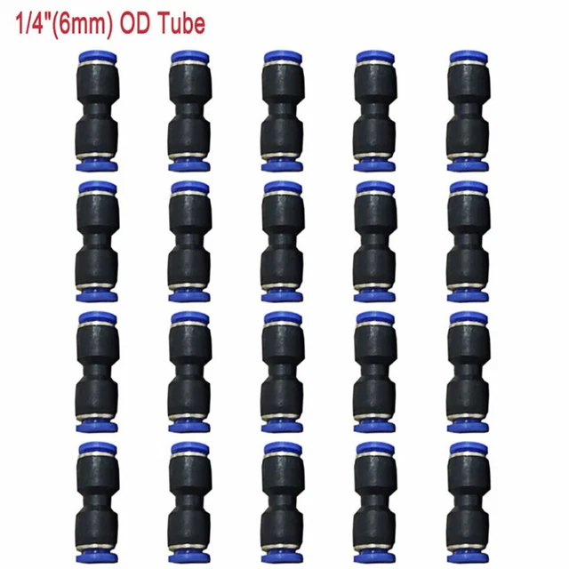 For 1/4 Inch Tubing Pneumatic Connector Air Fitting Accessories Pneumatic Union