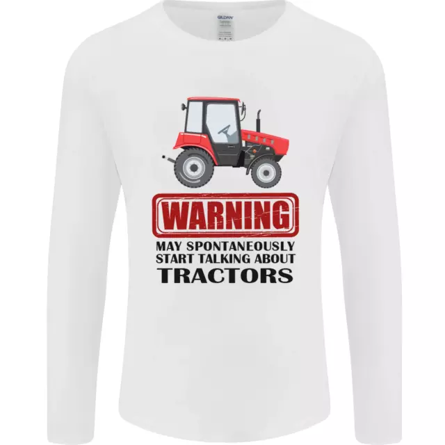 T-shirt a maniche lunghe May Talking About Tractors Funny Farmer da uomo