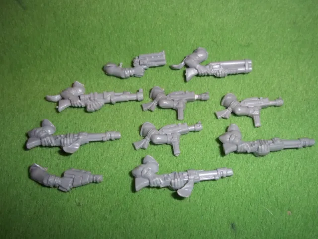 Necromunda  10 Assorted Plastic Orlock Ganger Arms Lot D