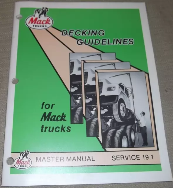 MACK Camion Copertura Guidelines Master Servizio Riparazione Shop Manuale 19.1
