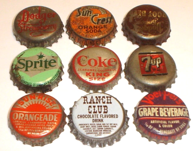 12 KRONKORKEN THAÏLANDE PEPSI COCA COLA ANCIEN bouchons de bouteille bouchons de couronne tappi