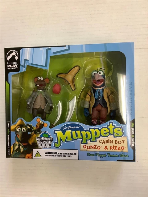 Jim Henson’s Muppets Cabin Boy Gonzo & Rizzo Wizard World Palisades 2005 Figure
