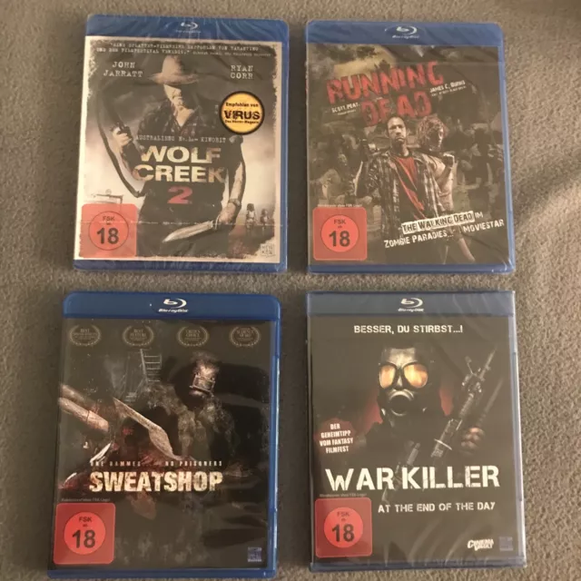 Blu-Ray Paket - 4 x Bluray‘s - FSK 18  - Sammlung - Auflösung - Siehe Bilder