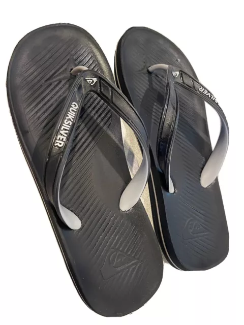 QUIKSILVER Men's BLack Sandals MoLolokai Core Flip Flop- Size 11.