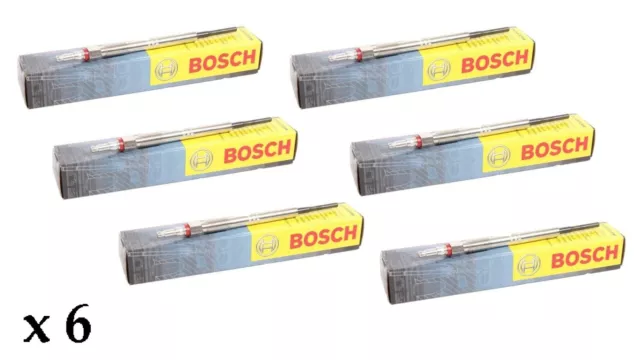 6 x BOSCH DIESEL HEATER GLOW PLUGS for BMW E39 525D 525 325 TDS + TOURING 97-00