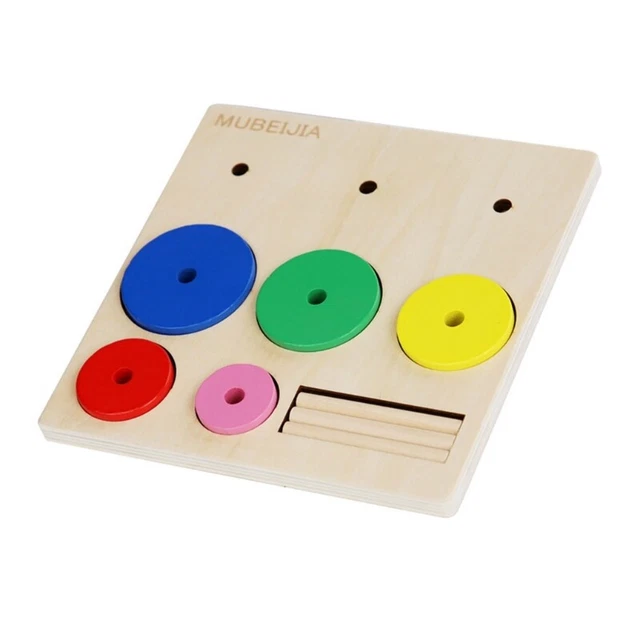 Educational Wooden Stacking Tower Toy Board Game Sorting Baby Learning Toy