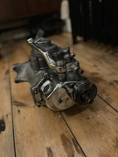 Harley Davidson shovelhead 4-speed  transmission Gearbox Cowpie Rotary Top