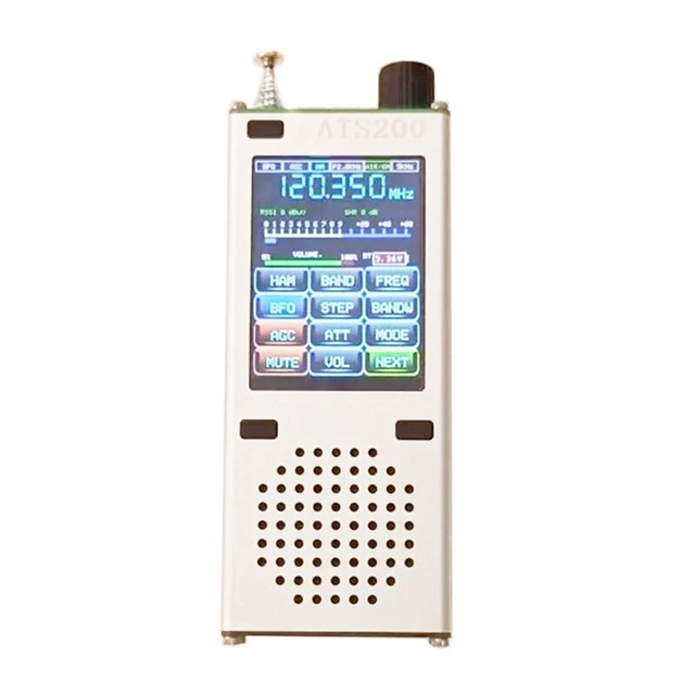 Radio Tascabile SI4732 Con FM AM SSB – Display IPS 1.9", Batteria 800mAh, Altoparlante E Antenne Incluse - 4