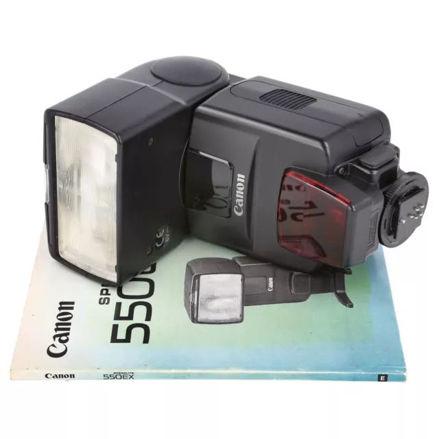 Canon Speedlite 550EX unità flash per EOS 1 3 5D II 6D 7D 1D 400D 500D 550D