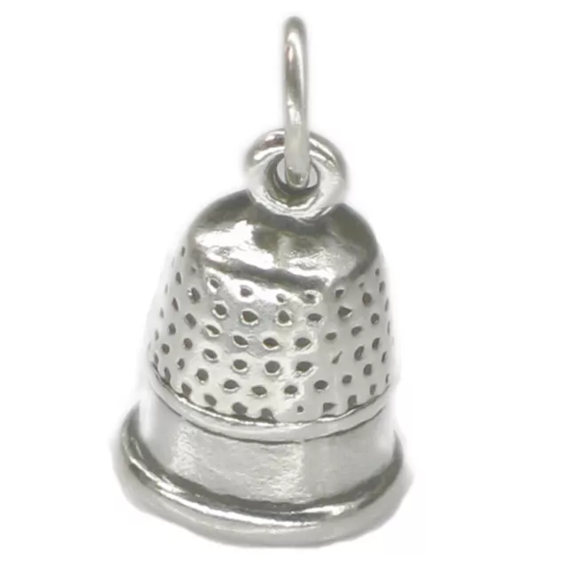 Thimble sterling silver charm .925 x 1 Thimbles and sewing charms