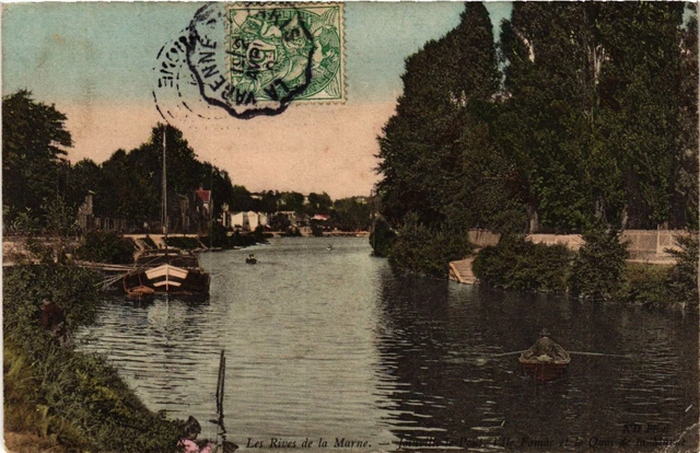 CPA Les Rives de la Marne - JOINVILLE-le-PONT et le Fomac et le Quai.. (659581)