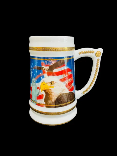 God Bless America Beer Stein #1210 by The Hamilton Collection Bradex Collectible